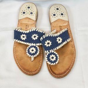 Jack Rogers linen sandals size 6